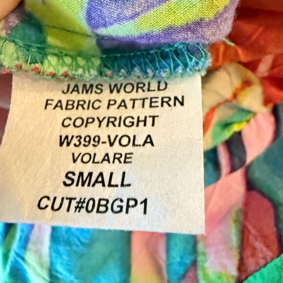 Jams World Ci Ci Dress Volare Sleeveless Tropical Floral Bright Beachy US Made S - Picture 5 of 6